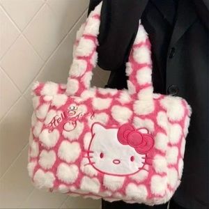 Hello kitty fur purse